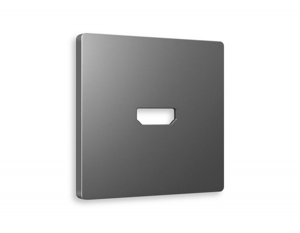 Лицевая панель ALFA (Антрацит серый) для HDMI розетки QUANT AP6640