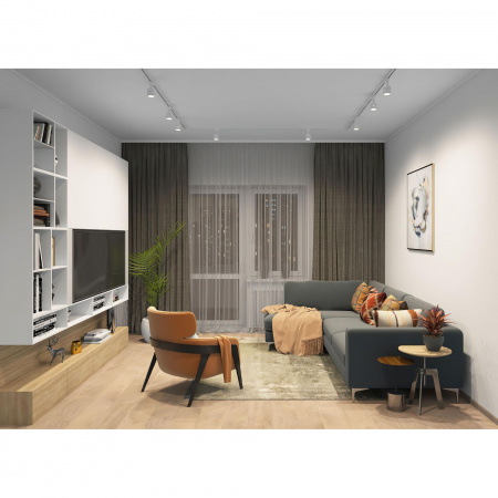 DK6003-WH Трековый светильник IP 20, 50 Вт, GU10, белый, алюминий