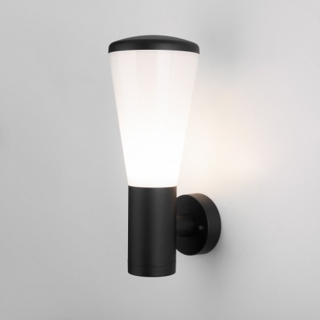Настенный уличный светильник IP54 чёрный 1416 TECHNO Elektrostandard Cone a049709