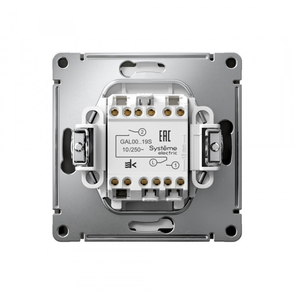 Systeme Electric ArtGallery Базальт Выключатель 2-клавишный для жалюзи, 2х сх.4, 10А, механизм, быстрозажим. клем. Systeme Electric ArtGallery Базальт Выключатель 2-клавишный для жалюзи, 2х сх.4, 10А, механизм, быстрозажим. клем.