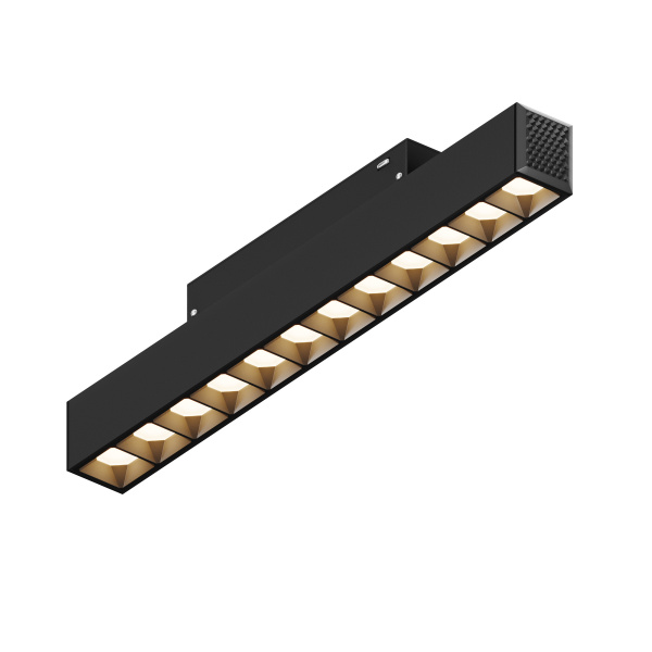 Трековый линейный светильник направленного света ElDeko HSBL_0146,220мм-3000К, 12Вт, черный