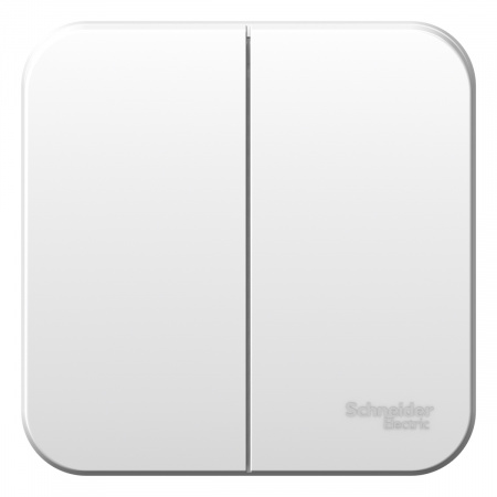 SE Blanca наруж Бел Выключатель 2-клавишный, 10А, 250B