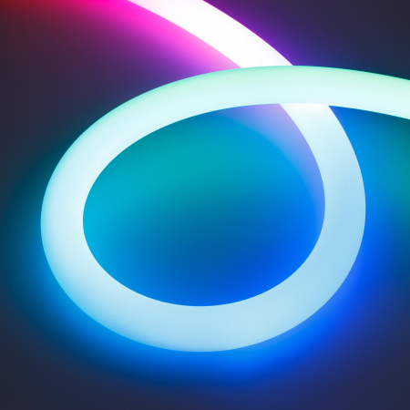 Arlight Светодиодная лента герметичная SPI-MOONLIGHT-TOP-G180-D40mm 12V RGB 360deg (21.6 W/m, IP65, 5m, wire x1) (Вывод прямой, 2 года)
