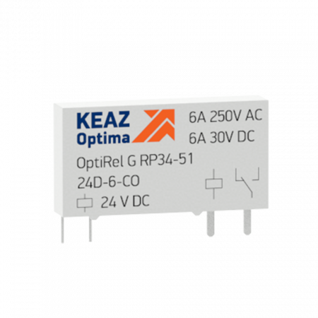 КЭАЗ Реле промежуточное OptiRel G RP34-51-24D-6-NO-G