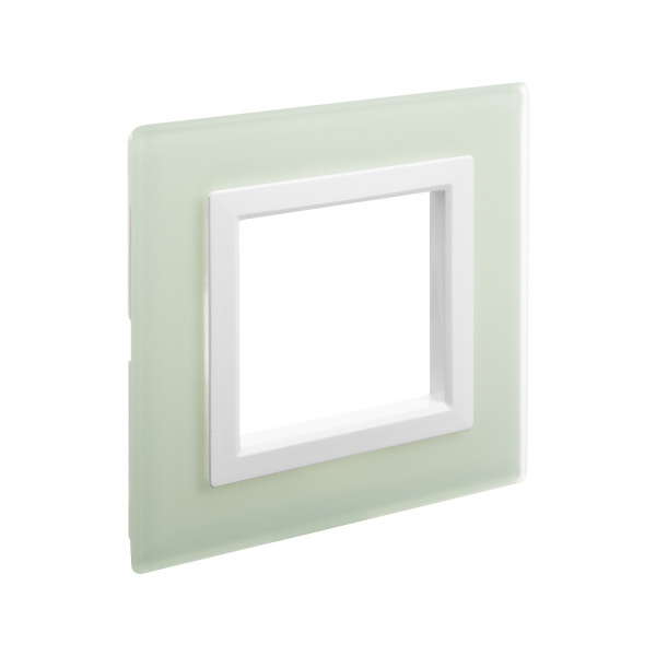 DKC Avanti Светло-зеленый Стекло Рамка 2 модуля