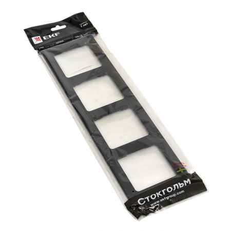 EKF PROxima Стокгольм Черный Металл Рамка 4-ая