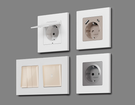 Рамка ALFA Qubi (Белый матовый) 3-ая AF250123