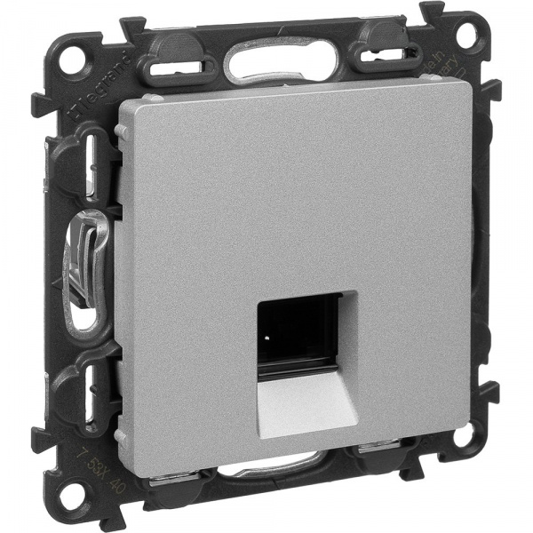 Legrand Valena LIFE DIY Алюм Розетка комп(RJ45) 1-ая 5 кат UTP