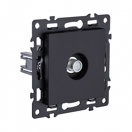 Розетка TV, черный Kollinger Asthetik AS-020BK