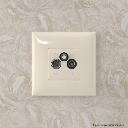 DKC Avanti Ванильная дымка Розетка TV-FM-SAT