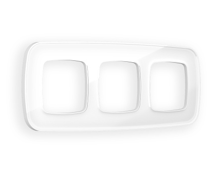 Рамка OMEGA Coint (Белый Стекло органическое) 3-ая OF640103