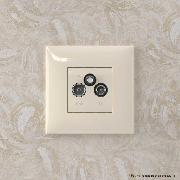 DKC Avanti Ванильная дымка Розетка TV-FM-SAT