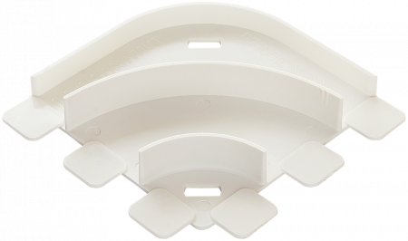 SPL Угол плоский переменный для кабель-канала 75х20 белый (030303 - SPL - 075005S)