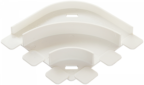 SPL Угол плоский переменный для кабель-канала 75х20 белый (030303 - SPL - 075005S)