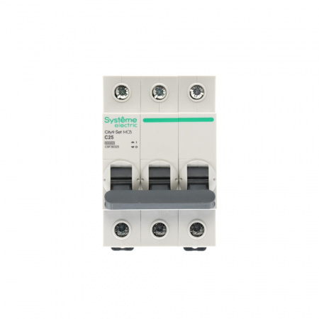 Systeme Electric City9 Set Автоматический выключатель (АВ) С 25А 3P 6kA 400В