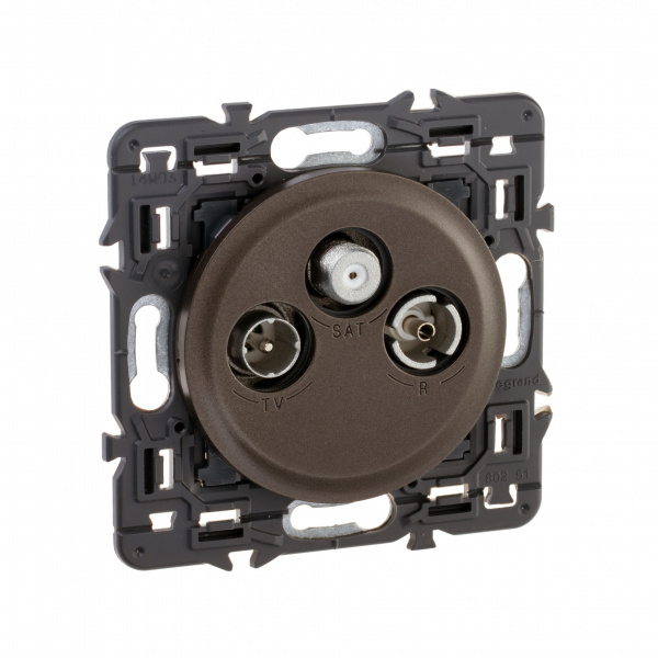 Legrand Celiane2 Графит Накладка роз.TV-FM-SAT