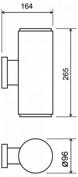 Уличный настенный светильник Strict IP54 1403 TECHNO песочно-белый Elektrostandard Strict a057008