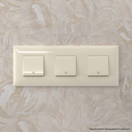 DKC Avanti Ванильная дымка Рамка 6 модулей