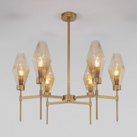 Потолочный светильник 60143/6 латунь Eurosvet Prism