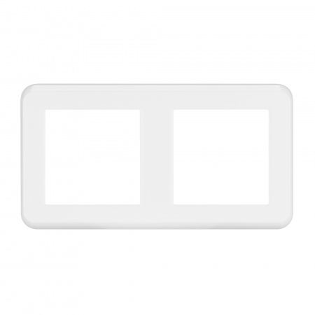Рамка пластиковая FRM-VERSA-PL-2-WH (Arlight, -)