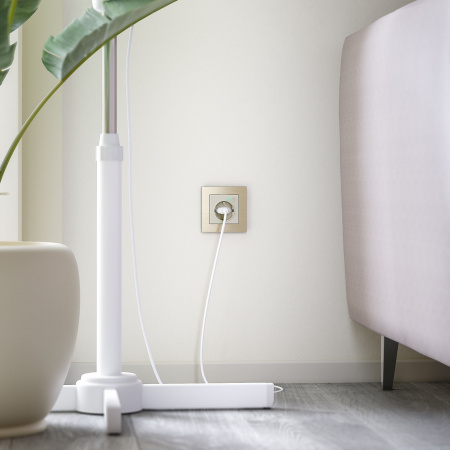 Рамка из металла на 1 пост Аluminium шампань алюминий W0011711