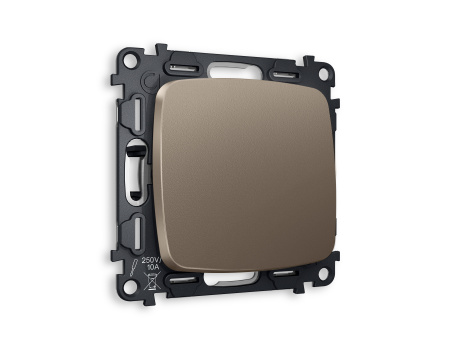 Комплект механизма 1-клавишного перекрестного выключателя OMEGA MO631030 Бронза матовый QUANT