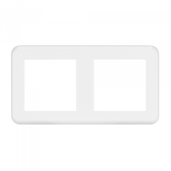Рамка пластиковая FRM-VERSA-PL-2-WH (Arlight, -)