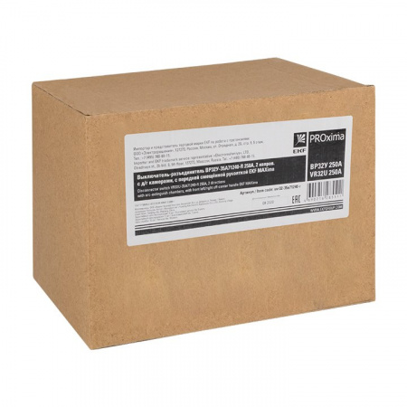 EKF PROxima Выключатель-разъединитель 32У-35A71240-R 250А, 2 направ. с д/г камерами, с передней смещённой рукояткой MAXima