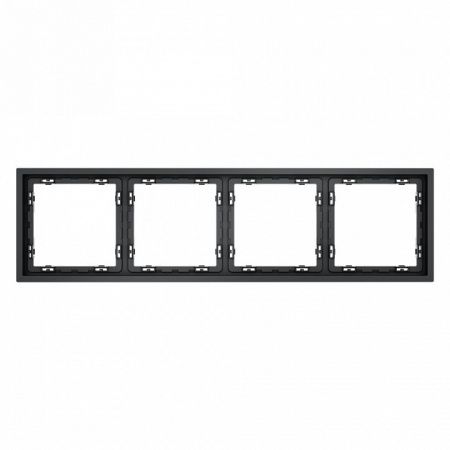 Рамка пластиковая VOLTUM S70 на 4 поста, (графит)