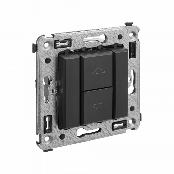 DKC Avanti Черный матовый Механизм управления рольставней