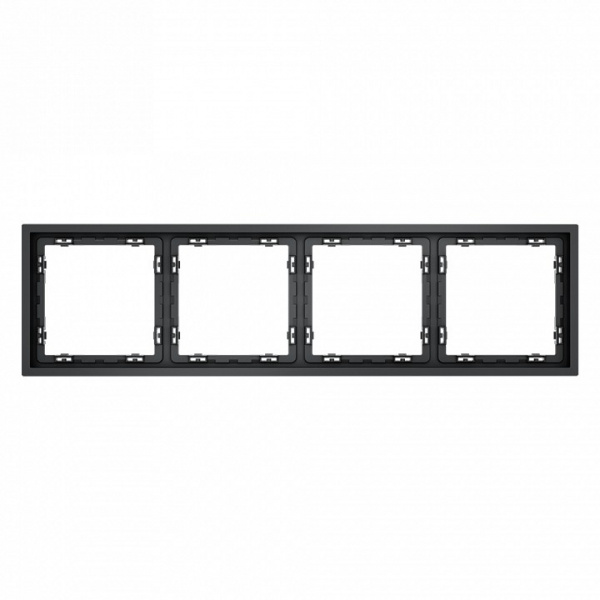 Рамка пластиковая VOLTUM S70 на 4 поста, (графит)