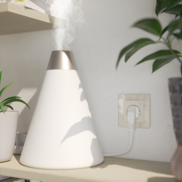 Умная встраиваемая розетка с заземлением с защитными шторками (слоновая кость) W1171603