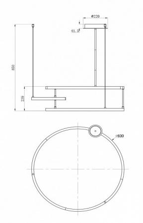 Подвесной светильник MOD054PL-L52B4K Maytoni Line