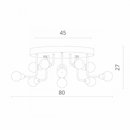 Потолочная люстра Divinare DALLAS 3360/15 PL-11