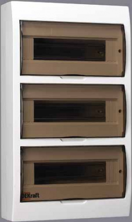 DEKraft ЩРН-П-36 Корпус модульный пластиковый IP41, 36 модуля навесной