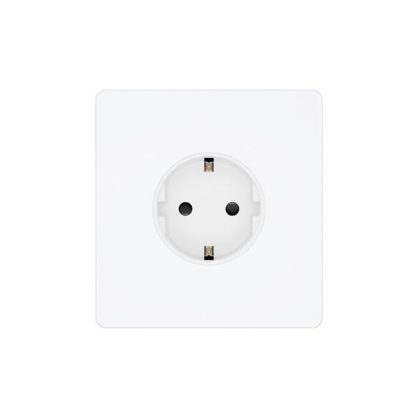 Systeme Electric Systeme Infinity Арктический лед Розетка с заземлением со шторками, 16А