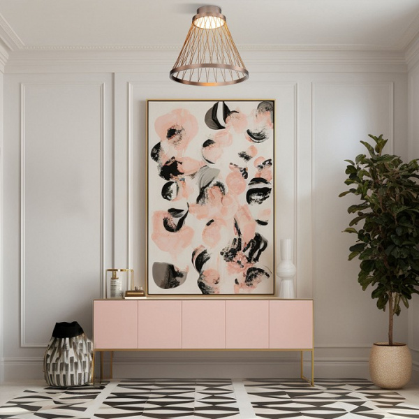 Потолочный светодиодный светильник 40018/1 LED коричневый Eurosvet Cesta