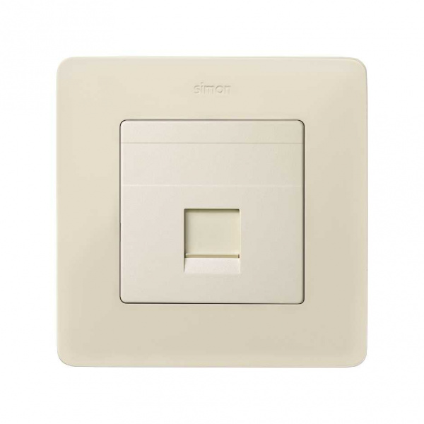 Simon 75 Мех Слоновая кость Адаптер на 1 RJ-45 75540-, 75541-, 75528-, 75544-39 АМР