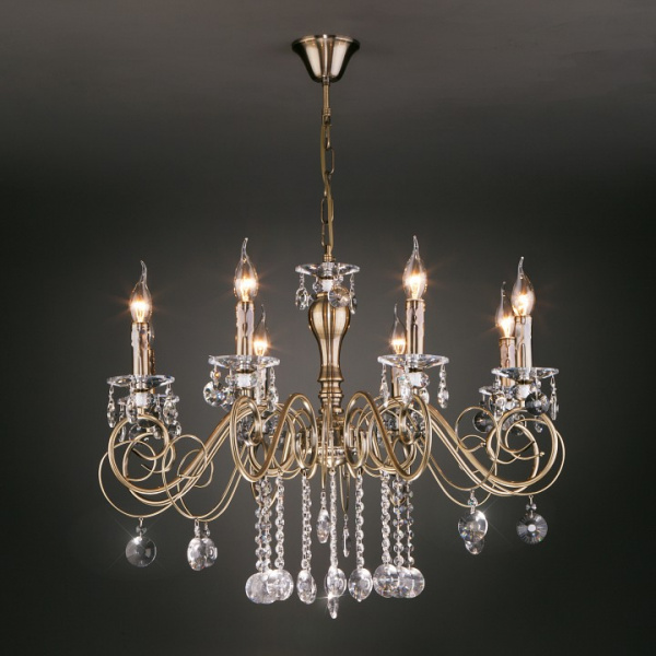 Подвесная люстра 10104/8 античная бронза Eurosvet Ravenna