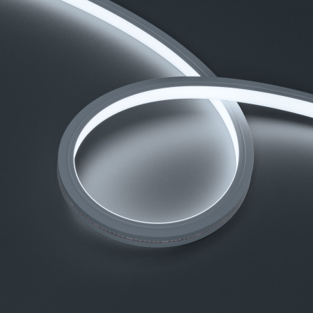 Arlight Лента герметичная MOONLIGHT-TOP-X320-13x12mm 24V White6000 (5 W/m, IP67, sauna, 15m, wire x2) (Вывод вниз, 3 года)