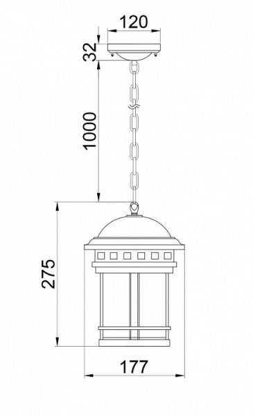 Подвесной светильник O031PL-01BR Maytoni Salamanca