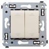 DKC Avanti Ванильная дымка Переключатель двухклавишный
