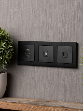 EKF PROxima Стокгольм Черный Металл Рамка 3-ая