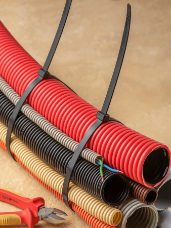 EKF Basic Хомут нейлоновый черный (11,5х650) (100шт.)