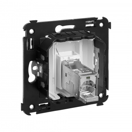 DKC Avanti Белое облако Компьютерная розетка RJ-45 одинарная  категория  5e экранированная