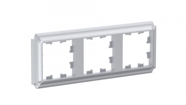 Systeme Electric AtlasDesign Antique Алюминий Рамка 3-ая, универсальная