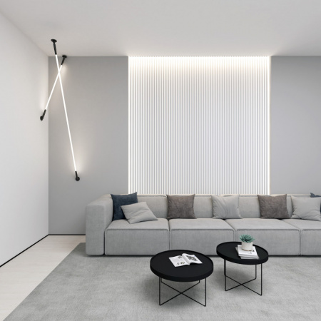 DK7505-BK Cветильник-трос в оплетке FLEX со светодиодом 5м 24V DC 86W 360° 3000К IP20 черный Цветопередача: >90, Световой поток: 3850Лм