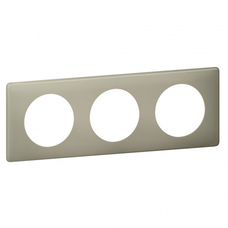 Legrand Celiane2 Перкаль Грин Рамка 3-ая (2+2+2 мод)