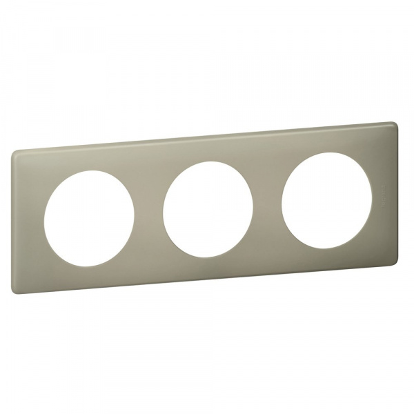 Legrand Celiane2 Перкаль Грин Рамка 3-ая (2+2+2 мод)