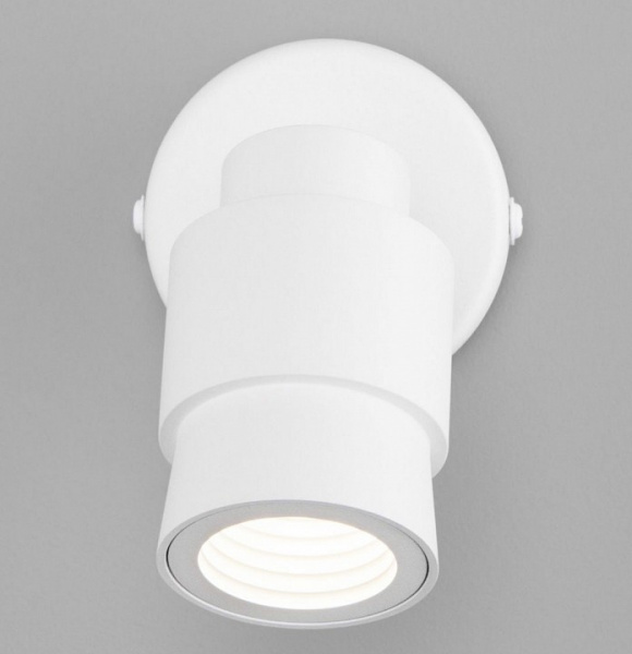 Настенный светодиодный светильник 20125/1 белый Eurosvet Plat